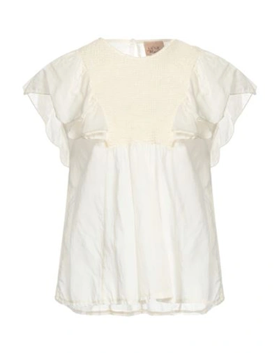 Même Road Woman Top Ivory Size 4 Cotton In White