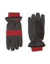 Harmont & Blaine Man Gloves Dark Brown Size Xxl Polyester In Brown