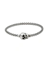 Alexander Mcqueen Man Bracelet Silver Size M Metal In Silver