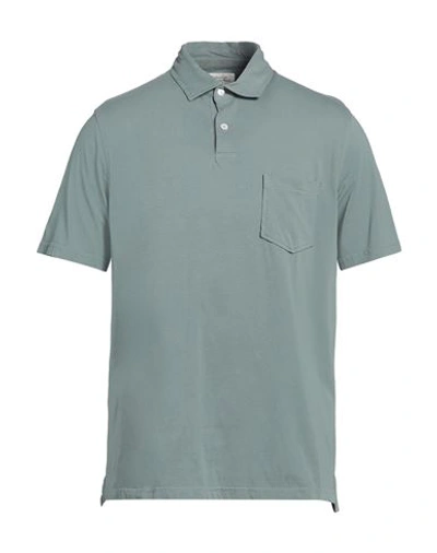Hartford Man Polo Shirt Sage Green Size L Cotton