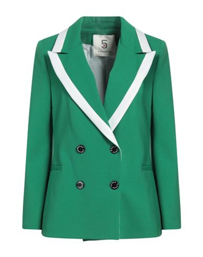 5 Progress Woman Blazer Green Size M Polyester, Elastane
