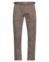 Berwich Man Pants Cocoa Size 30 Cotton, Elastane In Brown