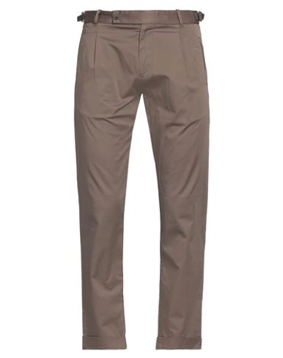 Berwich Man Pants Cocoa Size 30 Cotton, Elastane In Brown