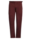 Berwich Man Pants Brick Red Size 32 Cotton, Elastane