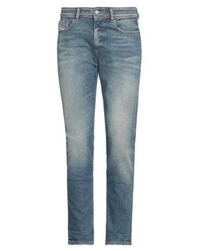Diesel Man Jeans Blue Size 34w-30l Cotton, Elastane