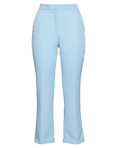 Liu •jo Woman Pants Sky Blue Size 12 Polyester, Elastane
