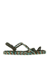 Nomadic State Of Mind Woman Espadrilles Dark Green Size 10 Textile Fibers In Green