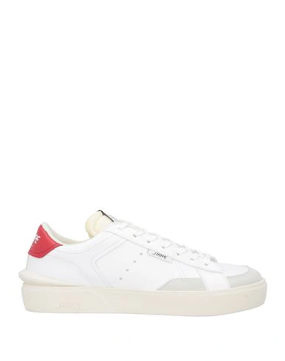 Strype Leather Sneakers In Red