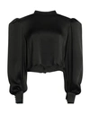 Maria Vittoria Paolillo Mvp Woman Top Black Size 8 Acetate, Silk In Black