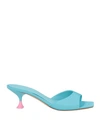 3juin Jo 55mm Two-tone Mules In Blue
