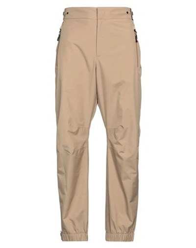 Moncler Grenoble Man Pants Sand Size Xl Polyester In Beige