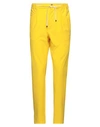 Cruna Man Pants Yellow Size 36 Polyester, Elastane