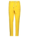 Cruna Man Pants Yellow Size 34 Polyester, Elastane