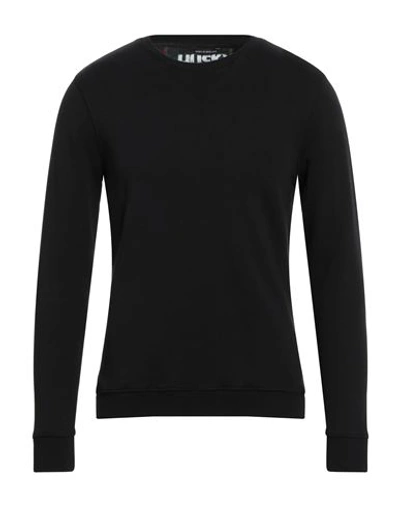 Husky Man Sweatshirt Black Size 40 Cotton In Black
