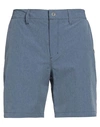 Sundek Man Shorts & Bermuda Shorts Slate Blue Size 32 Polyester, Elastane