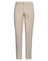 Trussardi Man Pants Beige Size 33 Cotton, Elastane