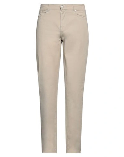 Trussardi Man Pants Beige Size 33 Cotton, Elastane