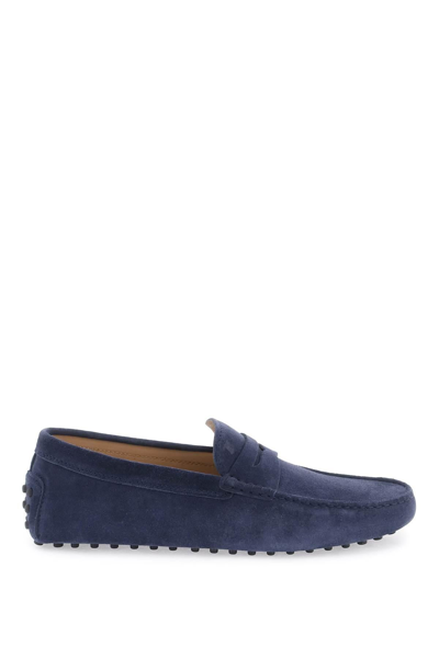 Tod's Gommino Macro Loafers In Blue
