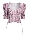 Isabel Marant Étoile Marant Étoile Woman Top Lilac Size 6 Cotton, Polyester In Purple