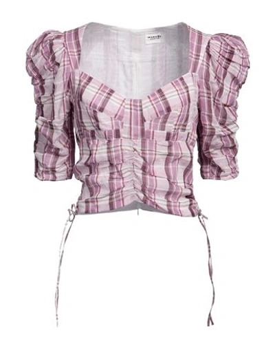 Isabel Marant Étoile Marant Étoile Woman Top Lilac Size 6 Cotton, Polyester In Purple