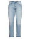 Cycle Man Jeans Blue Size 33 Cotton, Red Cotton In Blue