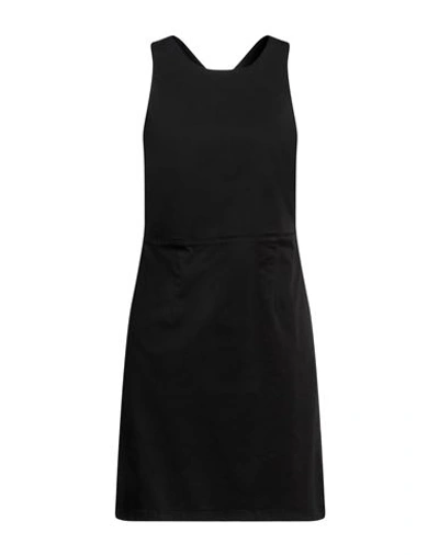 Department 5 Woman Mini Dress Black Size 6 Cotton, Elastane