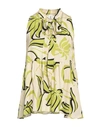 1-one Woman Top Cream Size 8 Viscose In White