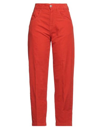 Massimo Alba Woman Pants Orange Size 31 Cotton