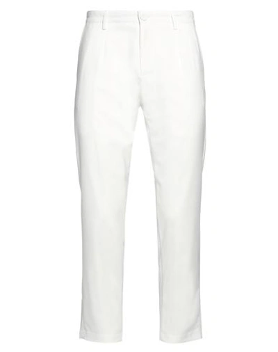 Black Circus Man Pants White Size M Polyester, Viscose, Elastane