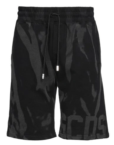 Gcds Man Shorts & Bermuda Shorts Black Size Xs Cotton