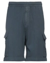 Mauro Grifoni Grifoni Man Shorts & Bermuda Shorts Navy Blue Size Xl Cotton