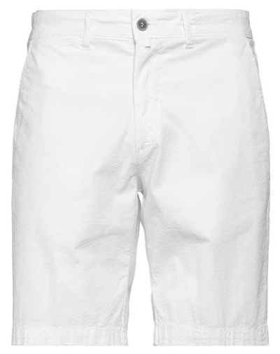 Asquani® Asquani Man Shorts & Bermuda Shorts White Size 34 Cotton, Elastane