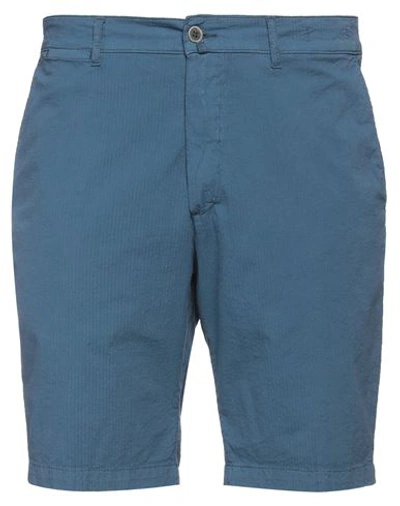 Asquani® Asquani Man Shorts & Bermuda Shorts Light Blue Size 38 Cotton, Elastane