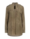 Dondup Woman Top Khaki Size 6 Viscose, Modal, Silk In Beige