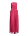 Anna Sirico Couture Woman Maxi Dress Fuchsia Size 8 Polyester In Pink