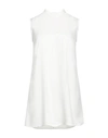 COSTUME NATIONAL COSTUME NATIONAL WOMAN MINI DRESS WHITE SIZE 4 ACETATE, POLYESTER