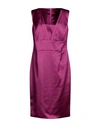 Antilea Woman Midi Dress Mauve Size 14 Polyester, Elastane In Purple