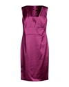 Antilea Woman Midi Dress Mauve Size 12 Polyester, Elastane In Purple