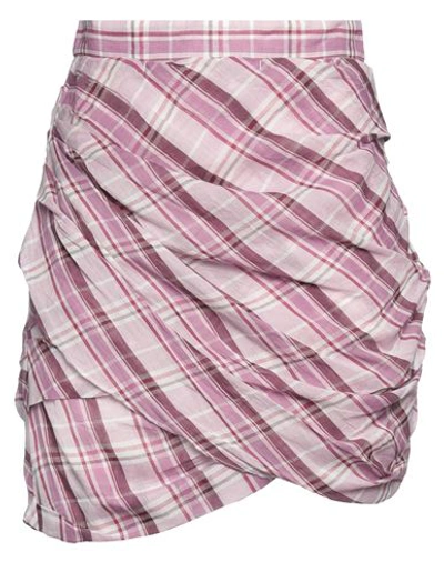 ISABEL MARANT ÉTOILE MARANT ÉTOILE WOMAN MINI SKIRT MAUVE SIZE 8 COTTON