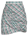 Isabel Marant Étoile Marant Étoile Woman Mini Skirt Dark Green Size 2 Cotton In Green