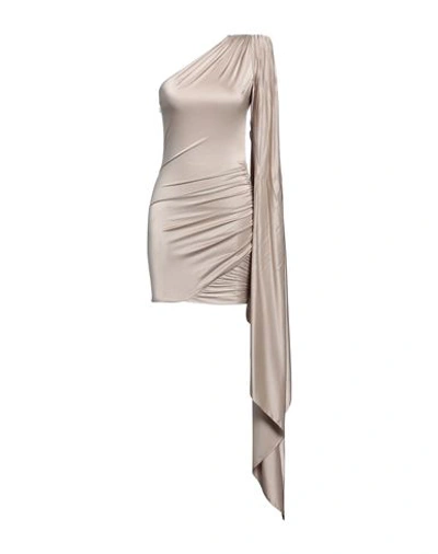 Alexandre Vauthier Woman Mini Dress Beige Size 8 Viscose, Elastane