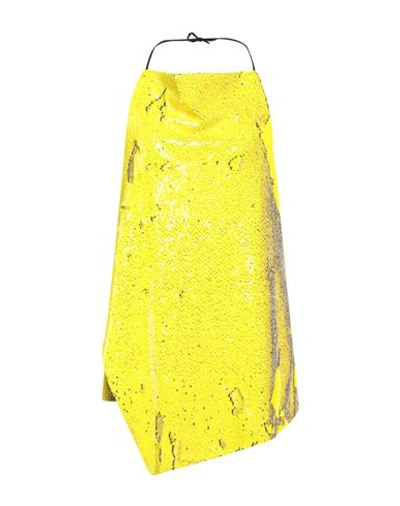 Marques' Almeida Woman Top Yellow Size 4 Recycled Polyester, Elastane