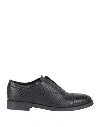 Daniele Alessandrini Homme Man Lace-up Shoes Black Size 7 Leather