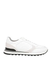 Baldinini Man Sneakers White Size 12 Calfskin