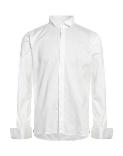 Tagliatore Man Shirt White Size 16 ½ Cotton