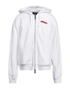 Dsquared2 Man Sweatshirt White Size M Cotton, Elastane In White