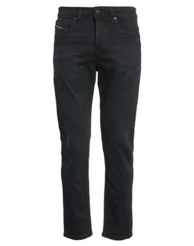 Diesel Man Jeans Black Size 31w-30l Cotton, Elastane