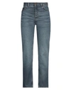 Chloé Woman Jeans Blue Size 25w-29l Cotton, Hemp In Blue