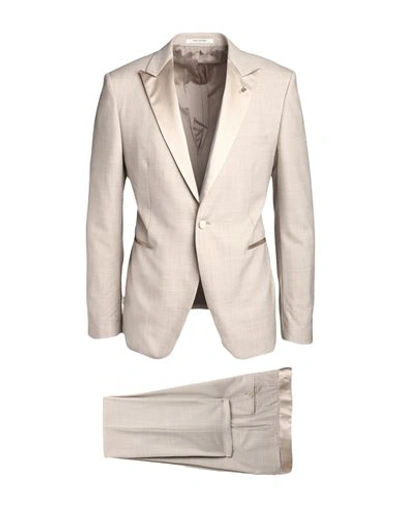 Tagliatore Man Suit Light Grey Size 44 Virgin Wool, Silk