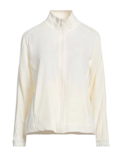 Le Streghe Woman Sweatshirt Cream Size Xs Polyester, Elastane In White